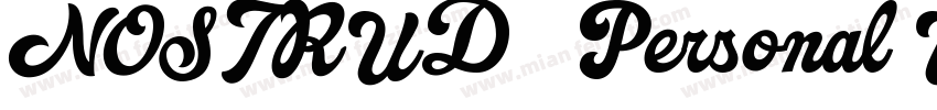 NOSTRUD   Personal Use字体转换
